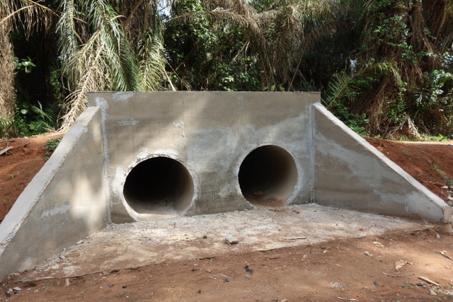 Pose de buses sur des routes de la région